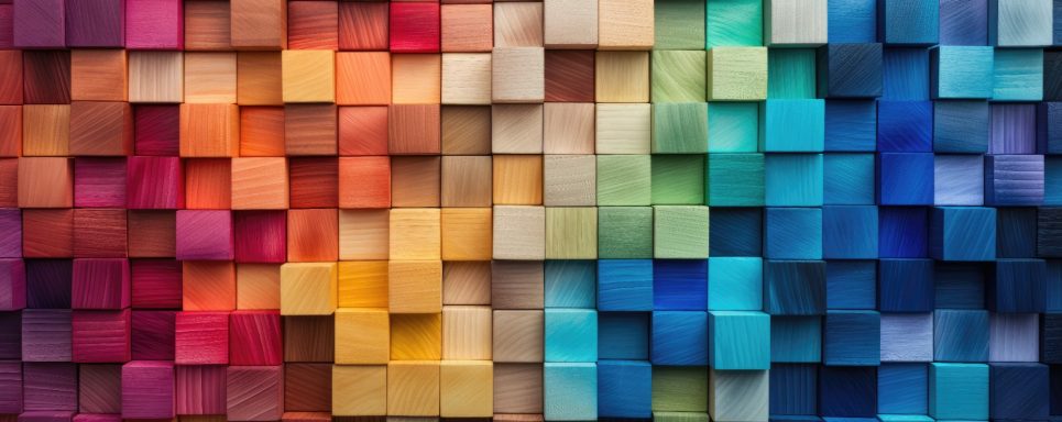 Bunte Holzklötzchen